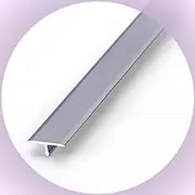 T Molding Flat Divider Strip Metal Floor Transition Strip Non Slip Floor Cover Edge Trim Strip 90Cm/Iron Grey/Width 15Mm