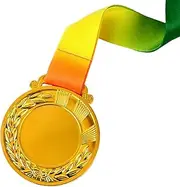 Medals for Awards - Metal Medals - Metal Wheat Ear Award Medals with Neck Ribbon - Winner Medals Gold Silver Bronze Prizes for Competitions,