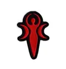 Pagen Moon Patch Embroidered Iron on Sew on patch Badge For Clothes