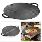Grill Pan Round Griddle Easy Iron Nonstick Steak Frying Pan Roasting Pan for