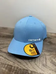Carhartt Force Flexfit Logo Graphic Work Snapback one size Cap Hat - Light Blue