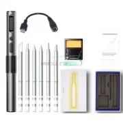 Portable Electric Soldering Iron Adjustable Temperature 65W High Power w/ OLED