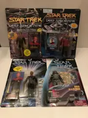 Star Trek Playmates DS9 "The Sisko Collection" Set of 4 1993-97 NEAR MINT/MINT!