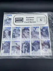 MLB New York Yankees All Star Uncut Cards 5 pack Nobody Beats The Wiz Sealed