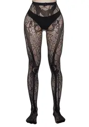 [Trickz N' Treatz] Nightcrawler Fishnet Skeleton Tights