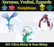 6IV Ultra Shiny Xerneas, Yveltal & Zygarde Pokemon Sword / Shield