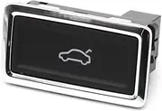 WGQGQ Car Electric Trunk Lid Lock Switch Push Button,Fit for A4, B8 A6 C7 A8 Q7,Fit for VW,Fit for Passat, Skoda Octavia Rear Cargo Lock Mechanism(Black Chrome)
