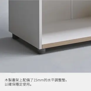 【DESKER】BOOKSHELVES 800型 雙層木製書櫃｜官方旗艦館