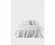 Linen House Australian Cotton Sheet w/ Pillowcase Home Bedding Set - White