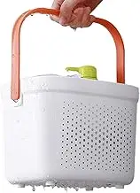 Shower Caddy Portable Shower Basket Plastic Shower Shelf Bathroom Shelf Mesh Basket with Handle Bathroom Storage Basket Organizer Bin for Bath Pantry Kitchen