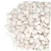 Pebbles for Indoor Plants, Vases, Succulent, 3/8" Small Decorative 5lb White