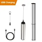 Electric Hand Mixer Milk Frother Foam Maker Handheld Rechargeable Mixing Tool