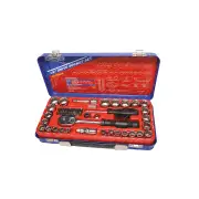 888 Series 50Pcs 3/8" Drive Socket Set - 12 Point Metric / SAE Cr-V Steel