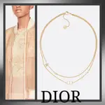 DIOR PETIT CD LOGO NECKLACE 項鍊 雙層鍊