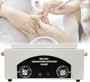 Towel Cabinet Machine, 1.5L High Temperature Metal Tool Cleaning Box with Adjustable 0-220° Temperature and 0-60min Timing, 360° All-Round Cleaning, for Toys, Nail Salon Tool