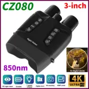 CZ080 Night Vision Goggles 4K Digital HD IR Binoculars 8X Zoom Hunting