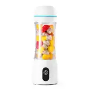 NNEAGS 380ml Portable Mini USB Rechargeable Handheld Fruit Mixer Juicer White