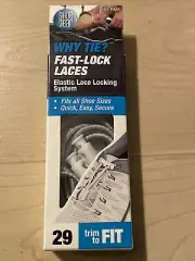 Shoe Gear - Why Tie? Fast-Lock Laces Elastic Locking System - WHITE
