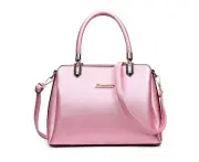 Casual PU Shoulder Bag Ladies Handbag Messenger Bag (Pink)