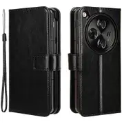 For Oppo Find N3 5G/OnePlus Open Wallet Case Folio Flip PU Leather Cover Crazy Horse Texture