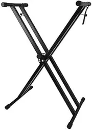 Adjustable Keyboard Stand Heights Folding Double Braced X Style