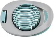 Good Grips Egg Slicer Two in One Egg Maker Household Stainless Steel Fancy Fruit Slicer Preserved Eggs Divider (Grey, One Size)