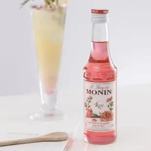 【MONIN】玫瑰風味糖漿250ml/瓶(調飲 調酒 氣泡水 DIY 首選夥伴)