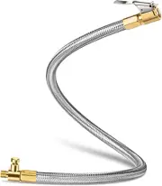 20'' Tire Inflator Extension Hose Adaptor with Quick Release Clip-On Locking Air