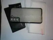 samsung s21 case Black Clear with 2 screen protectors