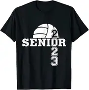 [X.Style] Class of 2023 Volleyball Senior Back to School ds399 T-Shirt Black