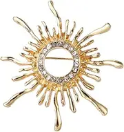 [LIFKOME] 1pc Sun Brooch Lounge Wear Lounge Outfit Stylish Brooch Decorative Corsage Vintage Decor Sunflower Brooch Pin Sun Lapel Pin Decorative Brooch Clothing Jewelry Alloy