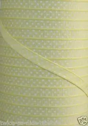 5 yards 3/8" OFFRAY BABY MAIZE LIGHT YELLOW SWISS POLKA DOT GROSGRAIN