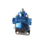 Aeroflow Billet Bypass 2-Port Fuel Pressure Regulator With 3/8" NPT Ports Blue
