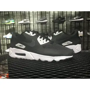 NIKE AIR MAX 90 ULTRA ESSENTIAL 網面 透氣 黑白 黑魂 男鞋 819474-001