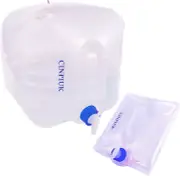 5 Gallon Collapsible Water Container with Spigot, Camping Water Jug, Outdoor