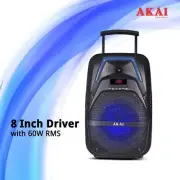 Akai PartyMate Bluetooth Party Speaker PM-60T 60W Karaoke System Portable