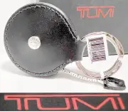 $55 TUMI Leather Case Retractable Tape Measure 60" 150cm w Key Ring Stylish NWT
