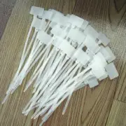 100 Pcs Zip Ties Write on Ethernet RJ45 RJ12 Wire Power Cable Label Mark