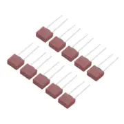 30Pcs DIP Mounted Miniature Square Slow Blow Micro Fuse, 250mA 250V, Red