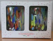 New Vetreria Arte di MURANO Alessandro Coppola Confetti Glasses Handmade Italy