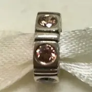 New Genuine Pandora Spacer Trinity Brown Cubic Zirconia 790368BCZ