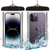 Waterproof Phone Pouch,IP8X Universal Waterproof Phone Case for iPhone 15 14 13 12 11 Pro,Huawei P60 Mate, Waterproof Bag for Beach, Travel, Pool, Kayak,Diving.