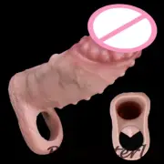 Male Dick Enlarger Bigger Sleeve Hollow Penis Sleeve For Men Delay Ejaculation