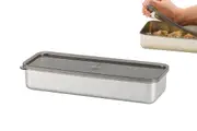 Food Storage Container with Lid Stainless Steel Storage Box for Refrigerator