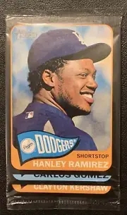 2014 Topps Heritage Black Border Sealed Pack Of (3) Kershaw, Ramirez, Gomez