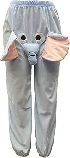 [POCHY] Elephant Pajamas for Men - Flannel Pants With Big Nose Ears and Trunk Design