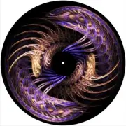 Slipmat Scratch Pad Felt for 12" Turntable LP DJ Vinyl Record Player SPIRAL 25