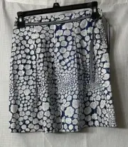 NWT Jacadi Paris Girls Kids Floral Cotton Skirt Crete Blue White Size 12Y