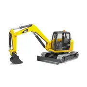 Bruder Licensed 1:16 Scale Caterpillar Mini Excavator With Genuine Chain Links Tracked Chassis