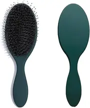 Hair Brush, Boar Bristle Detangling Brush for All Hair Types, Air Cushion Scalp Massage Pain-Free Styling Comb For Women Girls (Green)